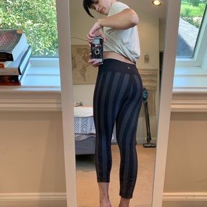 Old school lululemon striped crops.